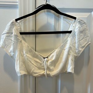 white crop top size Small